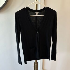 Classic black cardigan